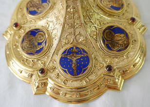 Solid silver gilt antique Belgian Gothic Chalice